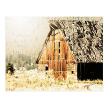 Old Barn Postcard