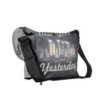 Ole handgemaltes Rickshaw New York vor 2001 Messe Kuriertaschen
