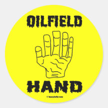 Ölfeld-Hand, Aufkleber, Öl, Ölindustrieller, Toolh
