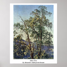Olivenbaum durch Alexander Andreyevich Iwanow Plakatdruck