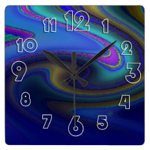 Ölteppich-Regenbogen verblassen Uhr