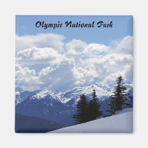 Olympischer Nationalpark-Quadrat-Magnet