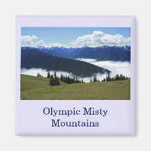 Olympischer nebelhafte Gebirgsmagnet Kühlschrankmagnete