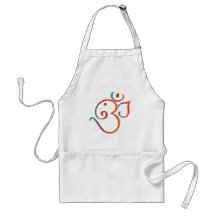 OM-ganpati-grün-orange Schürzen