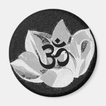OM Lotus - Yoga-Magnet