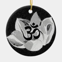 OM Lotus - Yoga-Verzierung Weinachtsornamente
