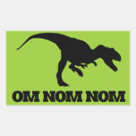 OM Nom Nom Rechtecksticker