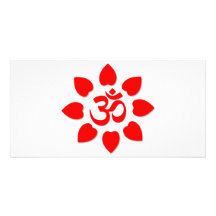 OM-Symbol Photo Grußkarte