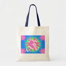 OM und Blume - Tasche