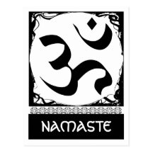OM-Yoga-Postkarte