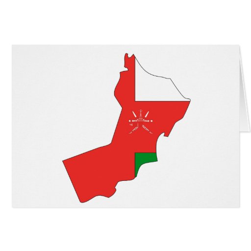 Oman-Flaggenkarte