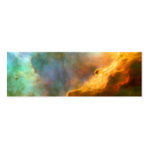 Omega-/Schwan-Nebelfleck (Hubble Teleskop) Visitenkarten Vorlage