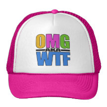 OMG alias WTF Hut - wählen Sie Farbe Netzmützen