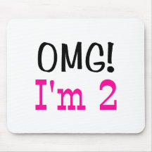 OMG bin ich 2 (Rosa) Mauspads