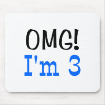 OMG bin ich 3 (Blau) Mousepad