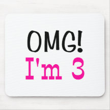 OMG bin ich 3 (Rosa) Mauspad