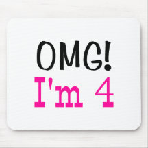 OMG bin ich 4 (Rosa) Mousepads