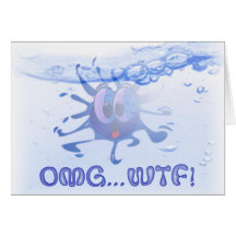 OMG… WTF Wasserflecken-Anmerkungs-Karte