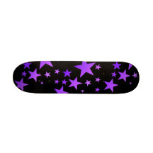 OMGSTARS! SCHILLERNDES LILA BEDRUCKTE SKATEBOARDDECKS