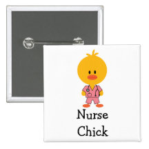 Onkologie-Krankenschwester-Küken-Knopf Anstecknadelbutton