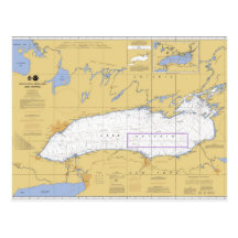 Ontarioseeseediagramm Postkarte