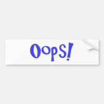Oops! Autoaufkleber
