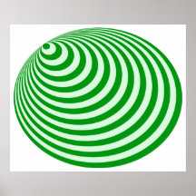 OPkunst-Bullaugen-exzentrisches blasses es-grün ti Posterdrucke