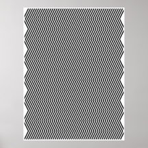 OPkunst-vertikaler Zickzack zwei Poster