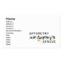 Optometrie-Genie Visitenkarten Vorlage