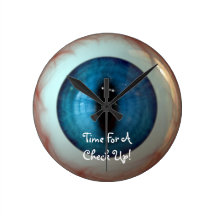 Optometriker-Augenarzt-sonderbare Spaß-blaues Auge