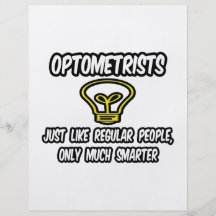Optometriker-… regelmäßige Leute, nur intelligente Flyer Druck