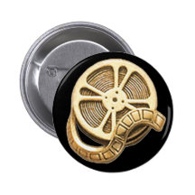 OPUS Gold Film Reel Pinback Button