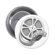 OPUS Silver Film Reel Pinback Buttons
