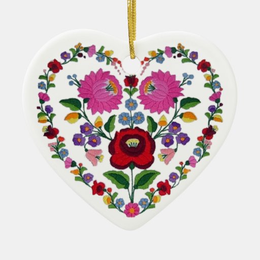 OPUS VERÄNDERBARES ungarisches Herz TBA Weihnachtsornament