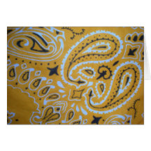 Orange Bandanna-Gruß-Karte
