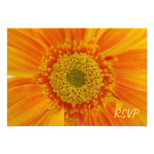 Orange Blume UAWG Einladung
