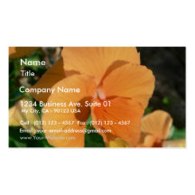 Orange Blume Visitenkartenvorlage