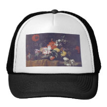 Orange Blumen-Stück - Mohnblumen…, Jean Baptiste M Retrokult Cap