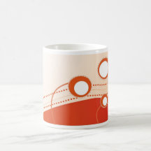 Orange Blüte Kaffee Tasse