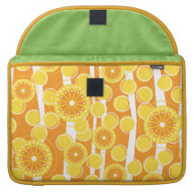 Orange Blüten speziell Sleeves Für MacBooks