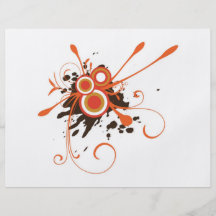 Orange brauner Vektor Individuelle Flyer