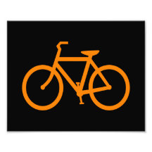 Orange Fahrrad Foto