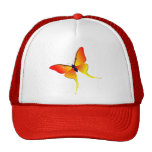 Orange Flammen-Schmetterlings-Fernlastfahrer-Hut Baseballkappen