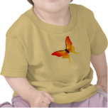 Orange Flammen-Schmetterlings-Säuglings-T-Shirt
