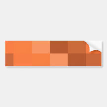 Orange Geometrie Autosticker