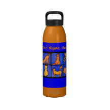 Orange Kätzchen-Freiheits-Flasche Trinkflasche