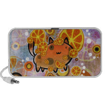 Orange Katzen-Schmutz-Beschaffenheit Mini Speaker