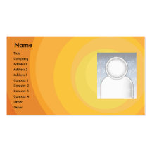 Orange Kreis-Schatten - Geschäft Visitenkarte