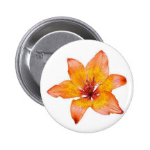 Orange Lilly Knopf Button
