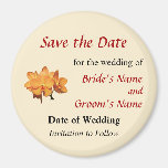 Orange Orchideen-Gruppe Save the Date Magnete